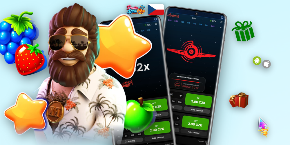 Herní obrazovka Aviator online v Dudespin Casino se sázkovým panelem Spribe
