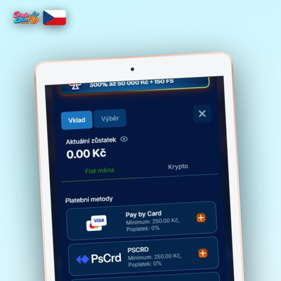 Bankovní převod a Paysafecard jako podporované metody vkladu v Dudespin Casino