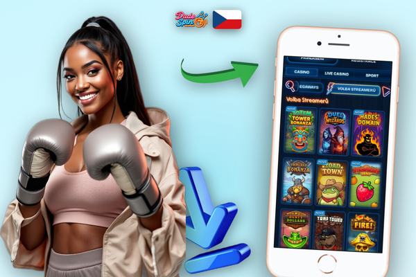 Hráč se přihlašuje do Dudespin Casino přes smartphone a sleduje ruletovou hru