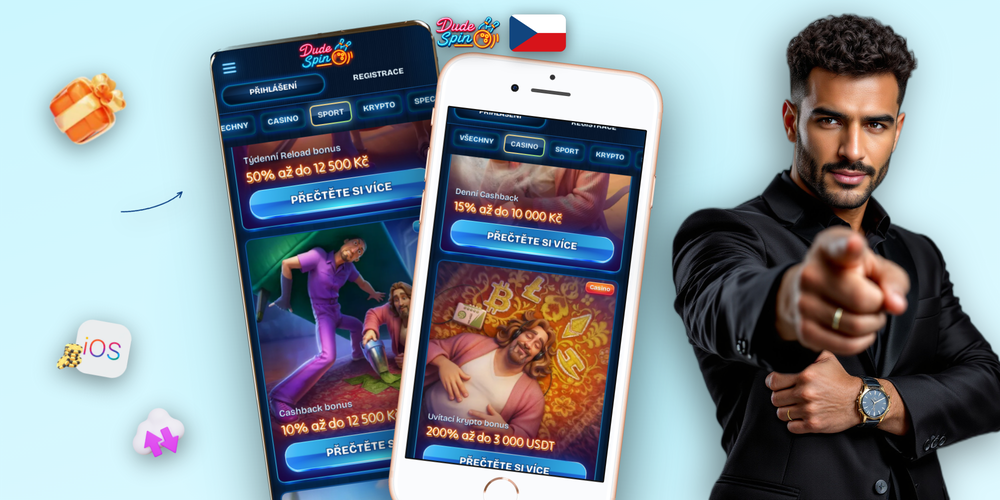 Pokladna Dudespin Casino s polem pro casino promo kód a výběrem platebních metod