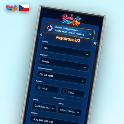 Způsoby registrace v Dudespin Casino – klasická e-mailová cesta s plnou kontrolou